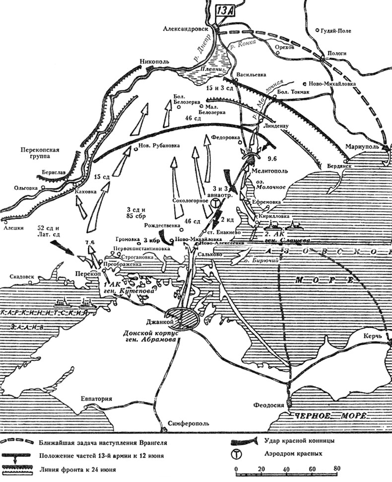 Выход Врангеля из Крыма, июнь 1920 г.