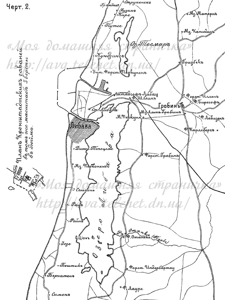 Чертёж № 2. Либава, общее расположение